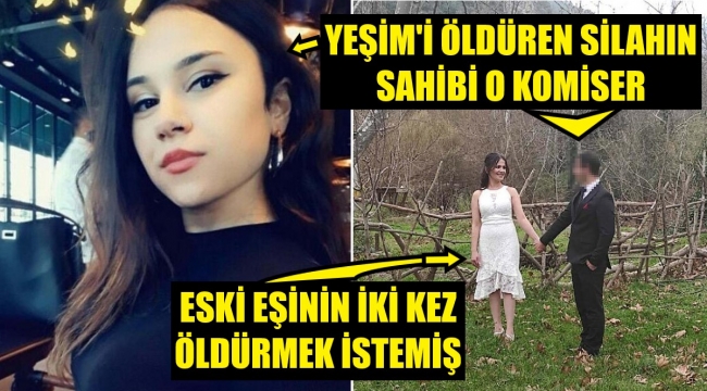 O komiser yardımcısı, eski eşinin başına 2 kez silah dayamış