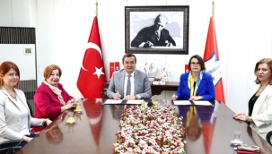 Başkan Batur'dan kadın istihdamını desteklemek için imzayı attı