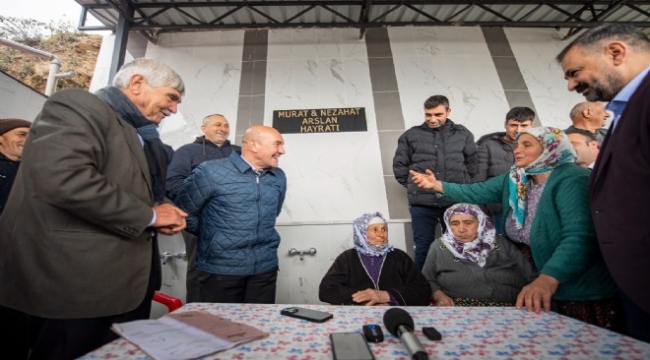 Başkan Soyer'in ilk ziyaret ettiği köy Erdoğan dedi
