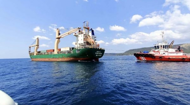 Çanakkale Boğazı'nda Rus kargo gemisi arızalandı