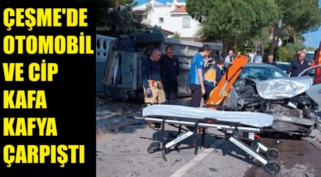 Çeşmede feci kaza, cip takla attı