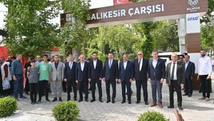 Depremin vurduğu Adıyaman'da inşa edilen Balıkesir Çarşısı hizmete açıldı