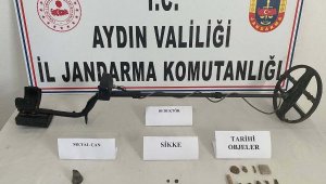 Didim'de Sit alanında kaçak kazıya 2 gözaltı