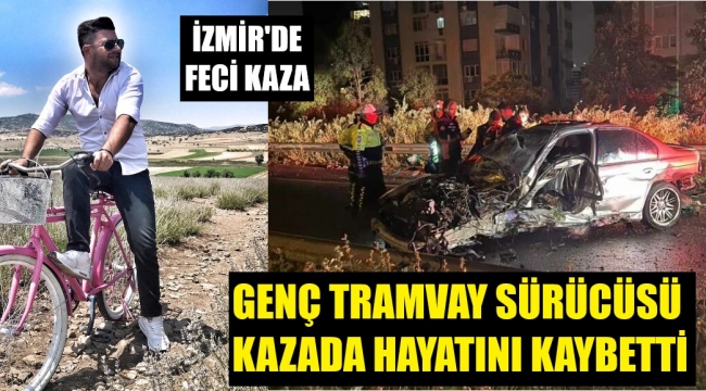 İzmir'de feci kaza! Bariyerlere çarpan aracın sürücüsü öldü