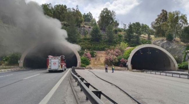 İzmir'deki tünelde korku dolu anlar