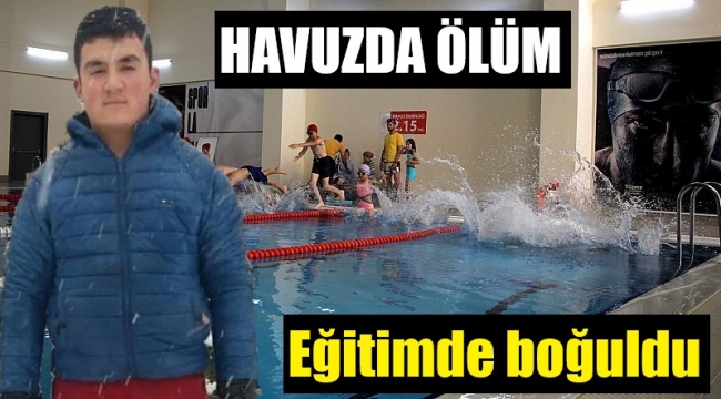 Kula'da yüzme eğitimi için gittiği havuzda boğuldu