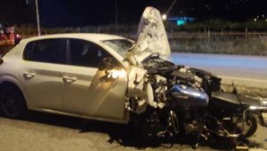 Manisa'da otomobil ile motosiklet çarpıştı: 1 ölü