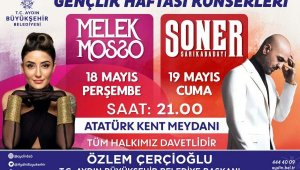Melek Mosso ve Soner Sarıkabadayı Aydın'da gençlerle buluşacak