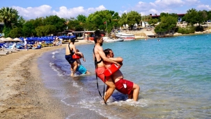 Seferihisar'da cankurtaranlar yaz sezonu için hazırlıklarını bitirdi