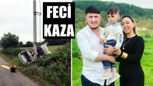 Sürücü yaralı, eşi ve oğlu öldü