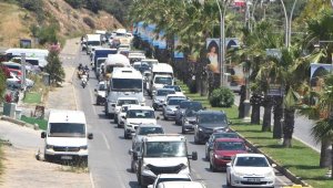 Bodrum'a son 24 saatte 25 bin araç giriş yaptı
