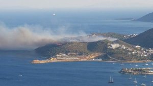 Datça'da yangın! Evler tehlike atlattı