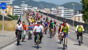 Gaziemirliler sağlık için pedal çevirdi