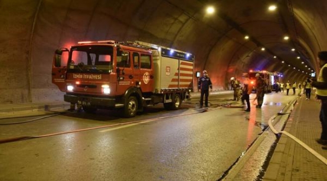 Karşıyaka Tüneli yangını sonrası Konak Tünel'nde yangın tatbikatı