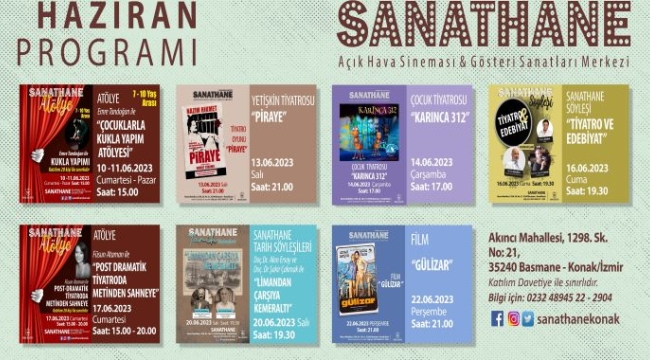 Konak Belediyesi Sanathane'de bu haziran ayı dolu dolu geçecek