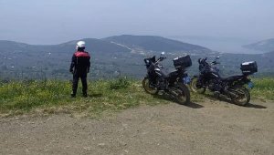 Motosikletli jandarma timleri Kapıdağ Yarımadası'nda göreve başladı
