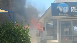 Otelin deposundaki yangın SPA bölümüne de sıçradı