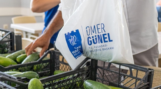 Adabahçe'de elde edilen ürünler, ihtiyaç sahiplerine ulaştırılıyor