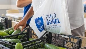 Adabahçe'de elde edilen ürünler, ihtiyaç sahiplerine ulaştırılıyor