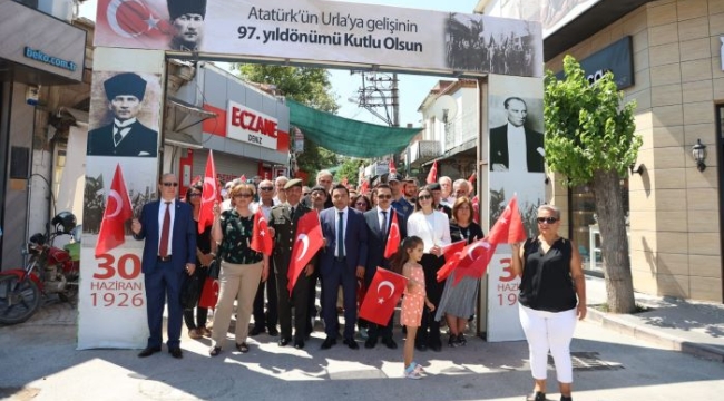Atatürk'ün Urla'da gelişinin 97. yılı halkın katılımıyla kutlandı
