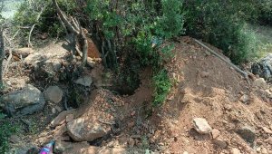 Aydın'da izinsiz define arayan 3 kişi yakalandı