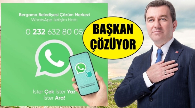 Bergama'da sorunlar WhatsApp'la çözülüyor