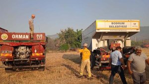 Bodrum'da belediye ekipleri yangın teyakkuzunda
