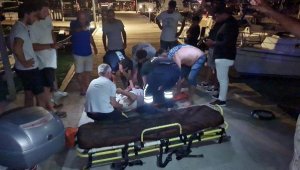 Bodrum'da lastik botta patlama sonrası yangın