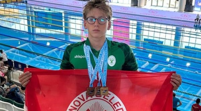 Bornova Belediyesi yetiştirdi, yüzmede Türkiye ikincisi oldu