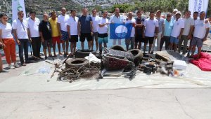 Cam, plastik metal! Bodrum'da deniz dibinden 362 kilo atık çıktı