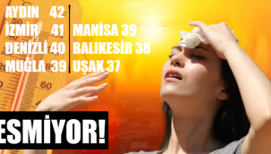 Cuma ve cumartesi sıcaklık 40 dereceyi aşıyor