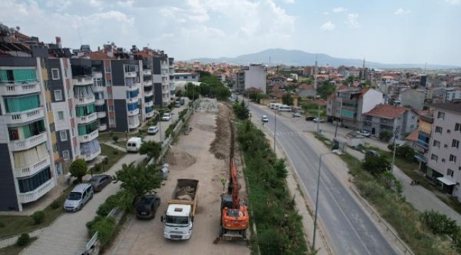 Demirci'deki 2 bin 300 metrelik içme suyu terfi hattı döşemesi tamamlanıyor
