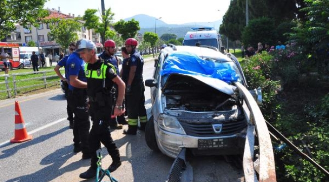 Feci ölüm! Korkuluk göğsüne saplandı