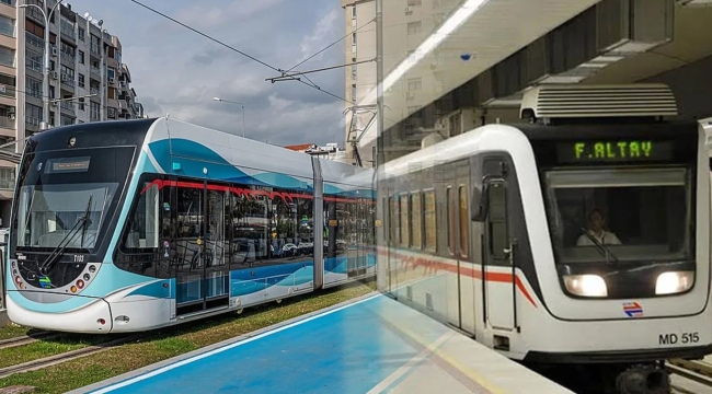 İzmir'de metro ve tramvay durdu