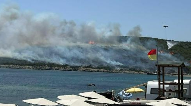 İzmir'in en güzel koyu yanıyor