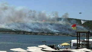 İzmir'in en güzel koyu yanıyor