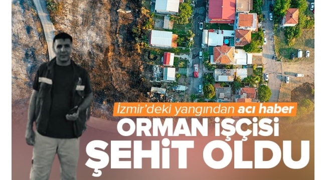 İzmir'de ormanı söndürürken hayatını kaybetti