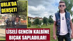 Liseli genç parkta kalbinden bıçaklandı