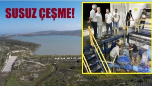 Pompaları su bastı, Çeşme susuz kaldı!