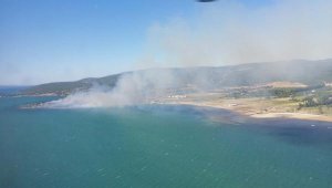 Urla'da maki yangını büyümeden söndürüldü