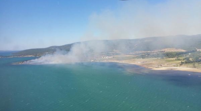 Urla'da maki yangını büyümeden söndürüldü