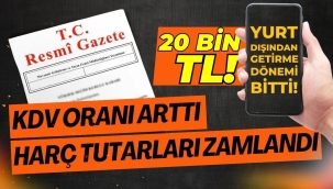 Yurt dışı telefon harcı 20 bin lira oldu