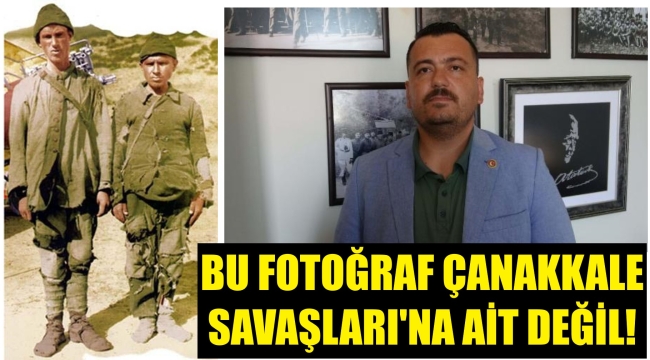 'Askerin üstünün yırtık olduğuna ilişkin fotoğraflar Çanakkale Cephesi'ne ait değil'