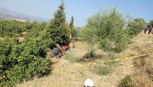 Aydın'da traktör devrildi; sürücü öldü, eşi ve kızı yaralandı