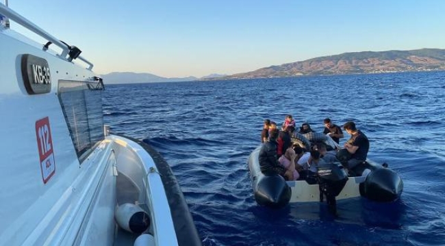 Bodrum açıklarında 13 kaçak göçmen yakalandı, 25 kaçak göçmen kurtarıldı