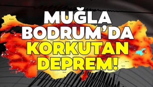 Bodrum'da deprem! Korkulu anlar