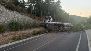 Doğal gaz tankeri Sakar geçidinde alt yola düştü