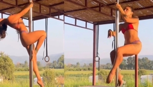 Hepsi Grubu'nun solisti, direğe çıkıp şov yaptı