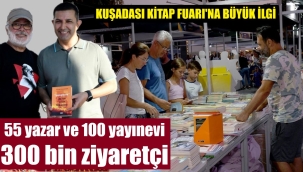 Kuşadası Kitap Fuarı 300 bin kişiyi ağırladı
