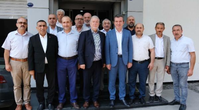 Kuzeyli başkanlardan İzmir Esnaf Odası Başkanı Yalçın Ata'ya ziyaret